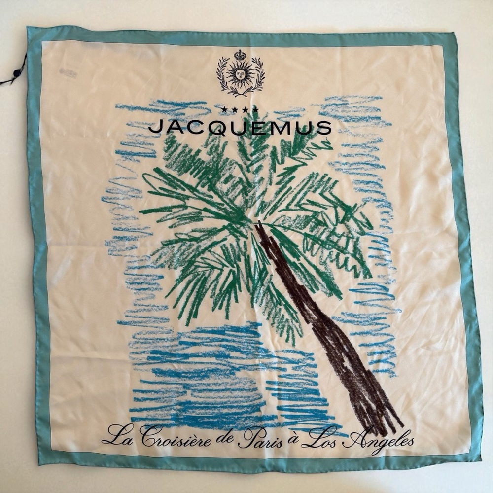 NWT Jacquemus Le Bandana Palmier Scarf – Designer Silk